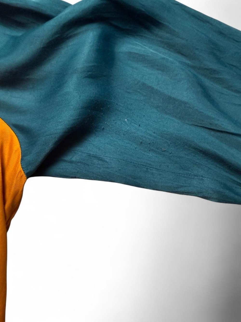 FARM Rio Colorblock Button-Up Blouse in Orange, Teal, Lavender & Red - Large - Picture 5 of 8
